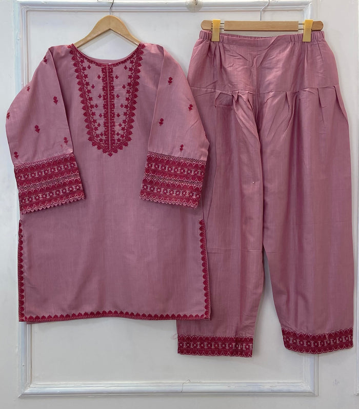 Embroidered Farshi Style 2PC (Khaddar) D-252