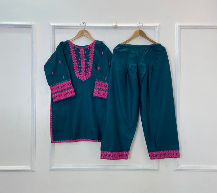 Embroidered Farshi Style 2PC (Khaddar) D-252