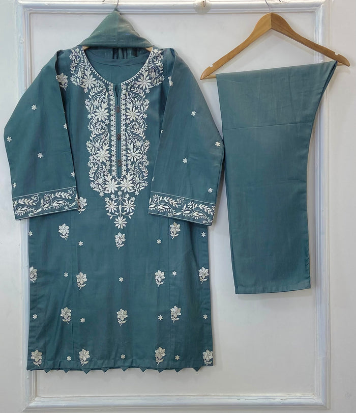 Embroidered Glamour 3PC (Khaddar) D-253