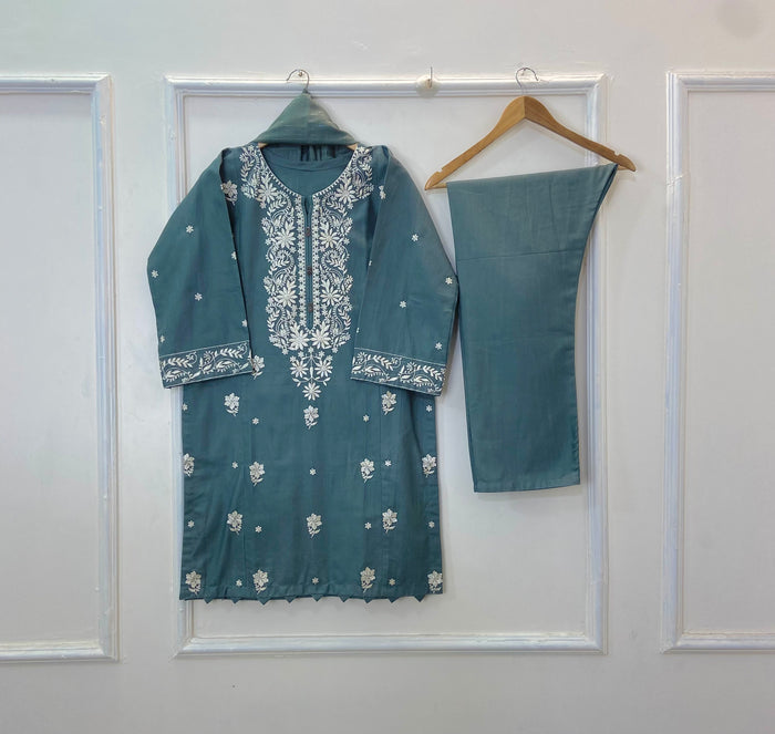 Embroidered Glamour 3PC (Khaddar) D-253