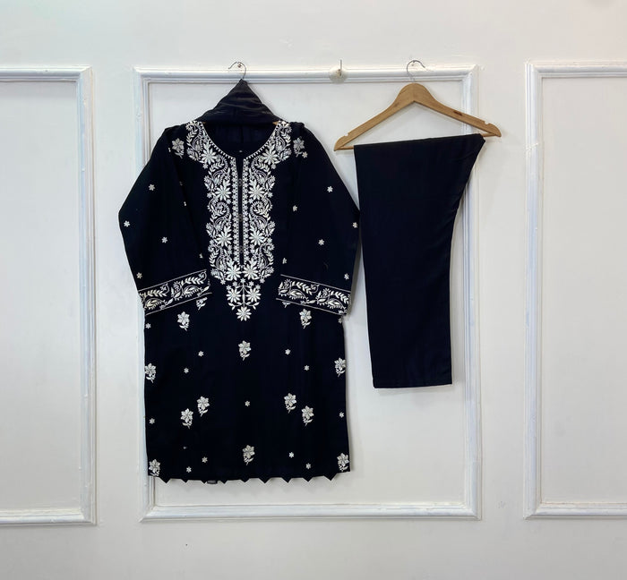 Embroidered Glamour 3PC (Khaddar) D-253