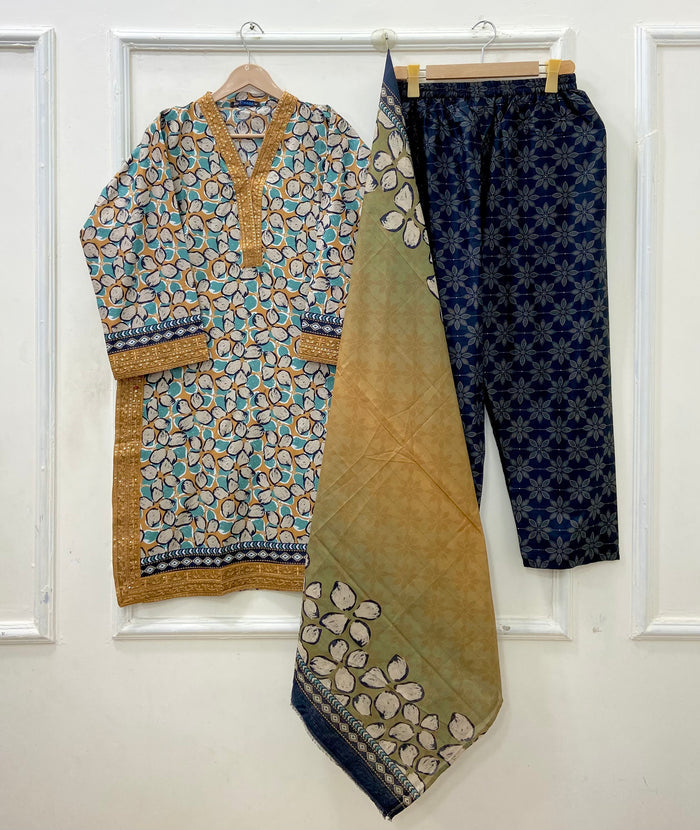 Embroidered | Lawn 3PC D-679