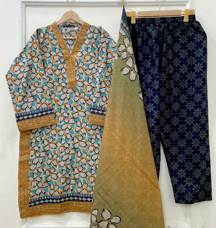 Embroidered | Lawn 3PC D-679