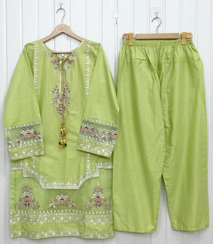 Embroidered | Long 2PC D-762