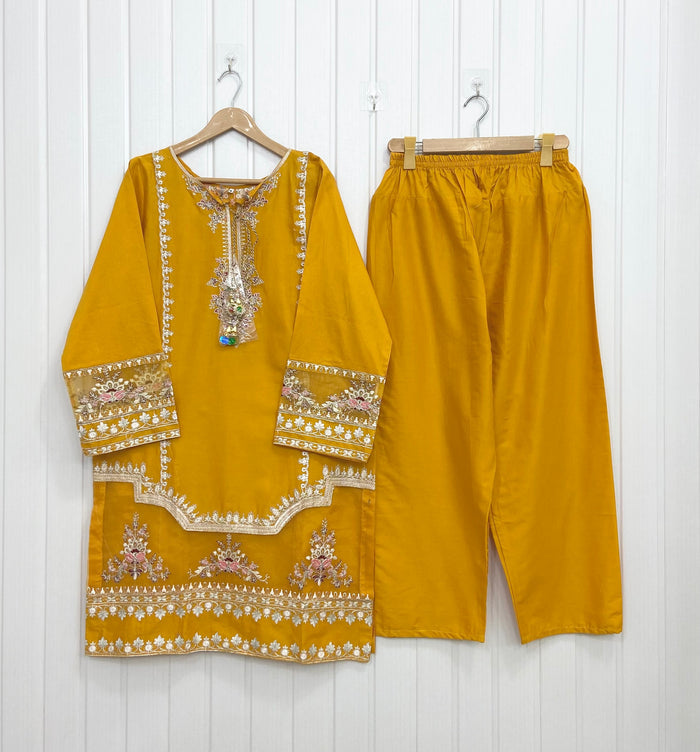 Embroidered | Long 2PC D-762
