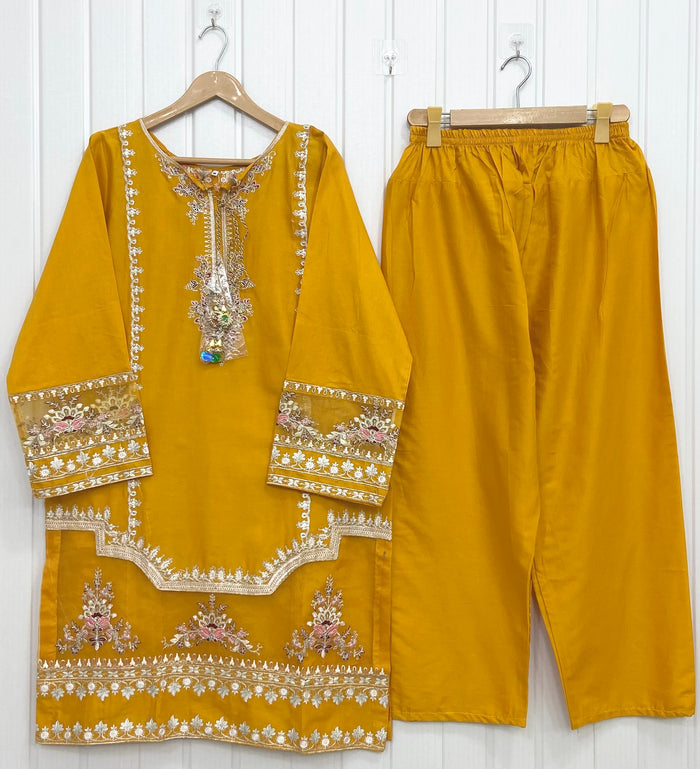 Embroidered | Long 2PC D-762