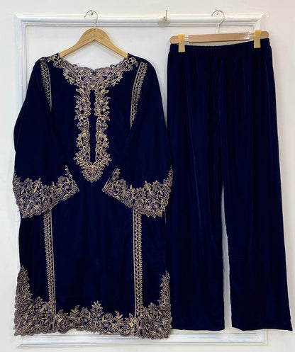 Ethnic Velvet Cutwork 2PC (Velvet) D-227
