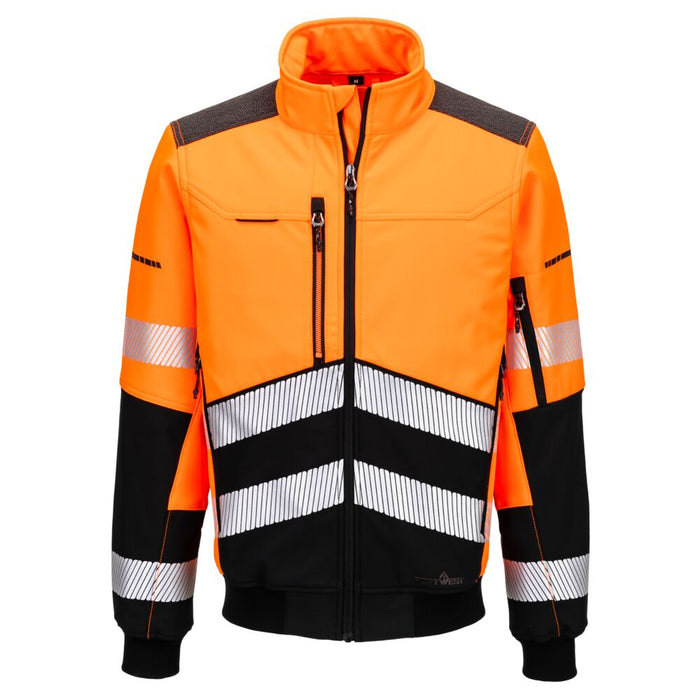 EV468 - EV4 Hi-Vis Softshell Bomber (3L)