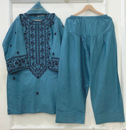 Farshi Finesse | 3PC Cotton Lawn D-669