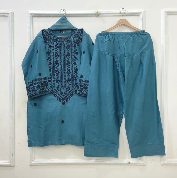 Farshi Finesse | 3PC Cotton Lawn D-669