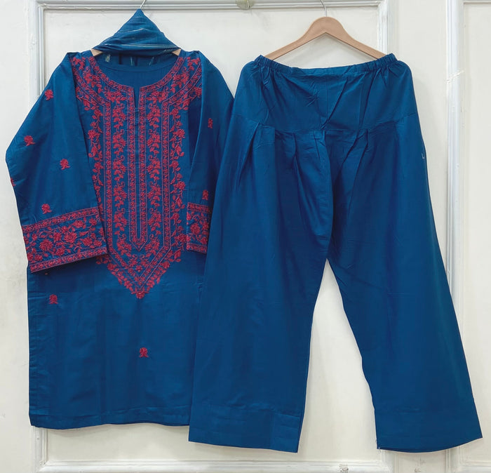 Farshi Finesse | 3PC Cotton Lawn D-669