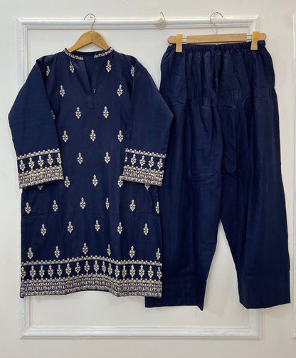 Farshi Shalwar Splendor 2PC (Khaddar)  D-180