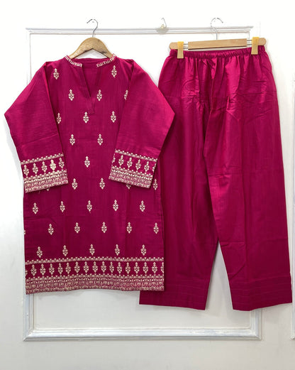 Farshi Shalwar Splendor 2PC (Khaddar)  D-180
