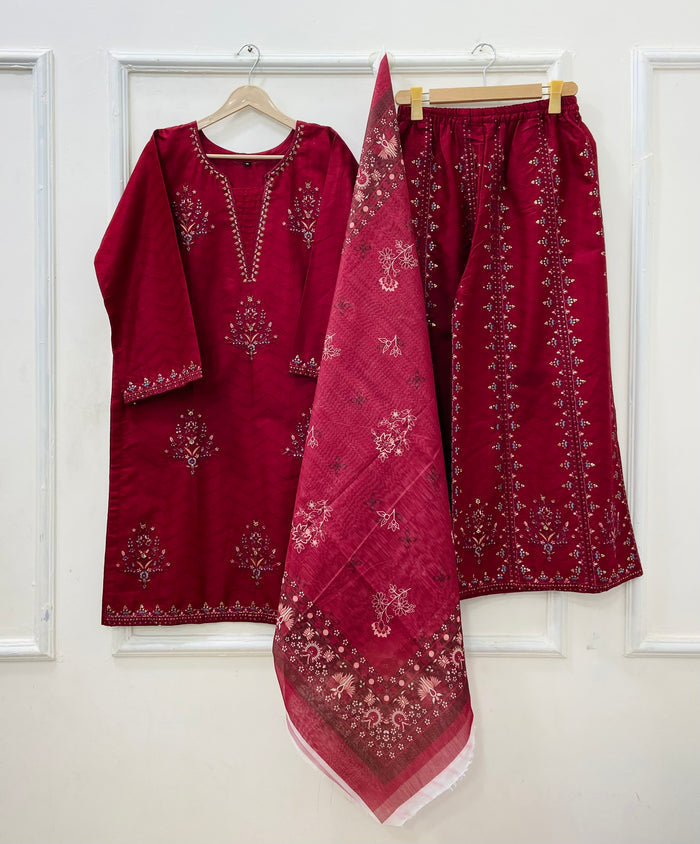 Festive Wear | 3PC Cotton D-627