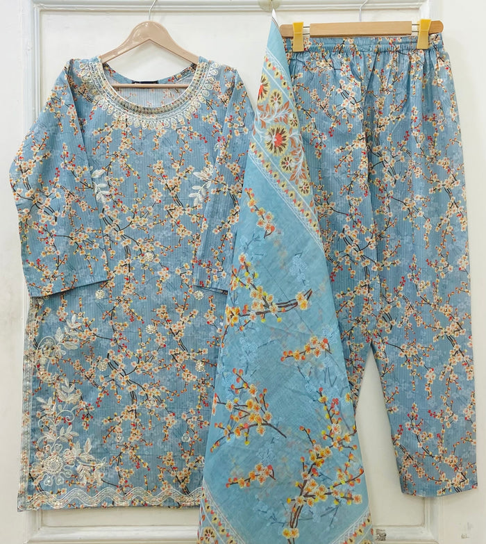 Flora 3PC | Bana Dora Lawn D-673