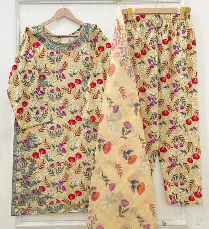 Flora 3PC | Bana Dora Lawn D-673