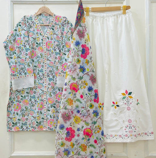 Floral Laserwork | 3PC LawnD-646