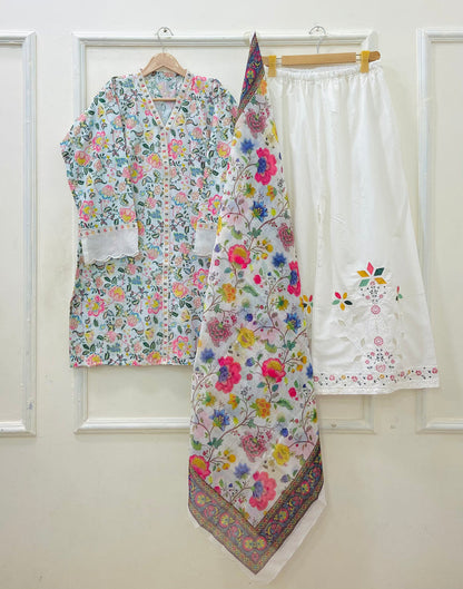 Floral Laserwork | 3PC LawnD-646