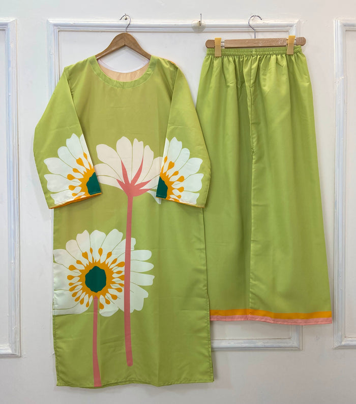 Forest Fresh Co-Ord Set (Swiss Silk) D-198