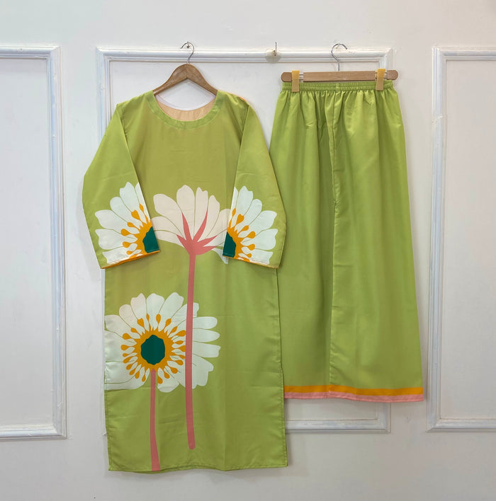 Forest Fresh Co-Ord Set (Swiss Silk) D-198