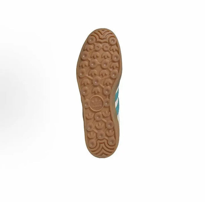 Shoe outsole for Adidas Gazelle sneakers, gum rubber with circular tread pattern