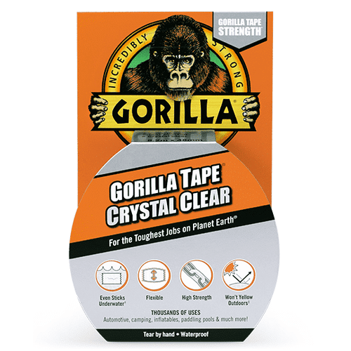 Gorilla Gaffa & Builders Tape® 48mm x 8.2m Crystal Clear