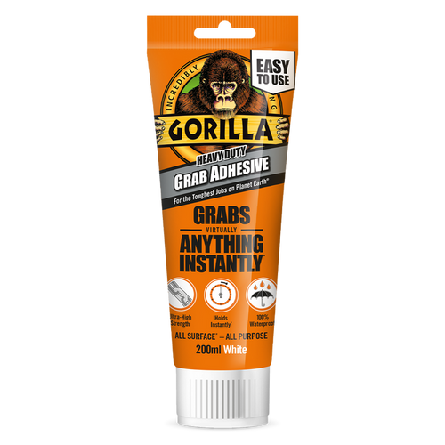 Gorilla® Heavy-Duty Grab Adhesive White 200ml