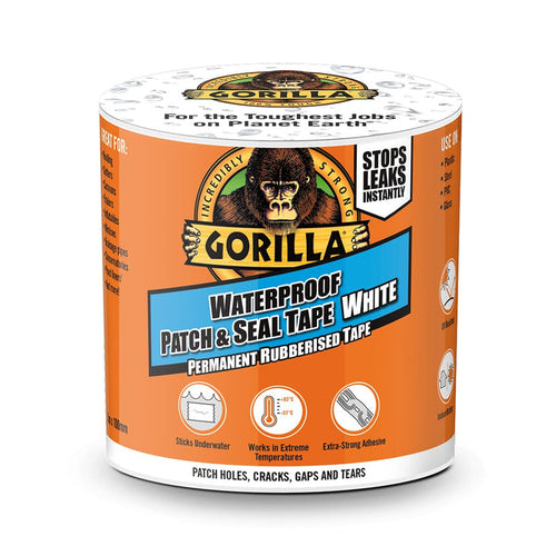Gorilla® Waterproof Patch & Seal Tape 100mm x 3m White