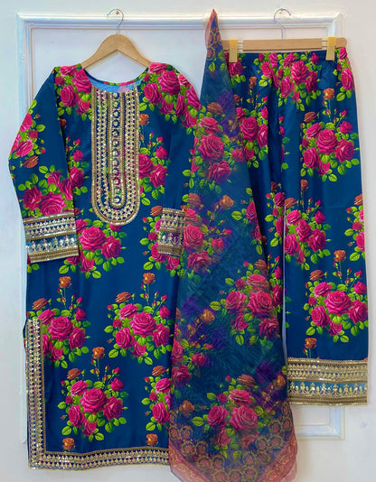 Gulnar Silk Sequins 3PC (Silk) D-251