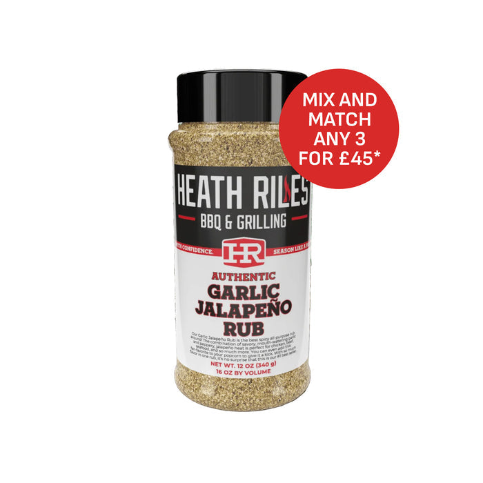 Heath Riles BBQ Garlic Jalapeno Rub - 340g (12oz)