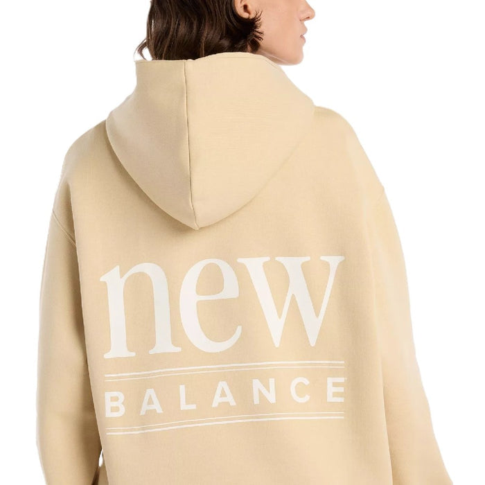 Hoodie New Balance Reimagined Fleece Long Length Mujer