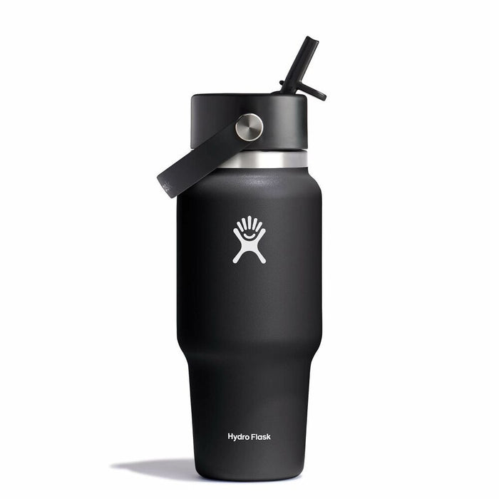 Hydroflask 24oz (710ml) Wide Mouth Travel Bottle with Flex Straw Caps