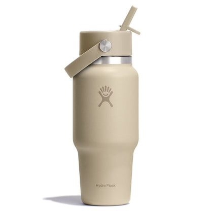 Hydroflask 24oz (710ml) Wide Mouth Travel Bottle with Flex Straw Caps