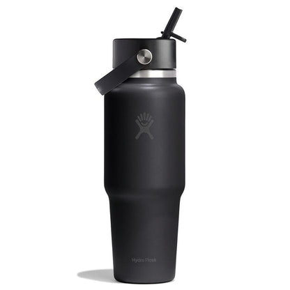Hydroflask 32oz (946ml) Wide Mouth Travel Bottle with Flex Straw Caps