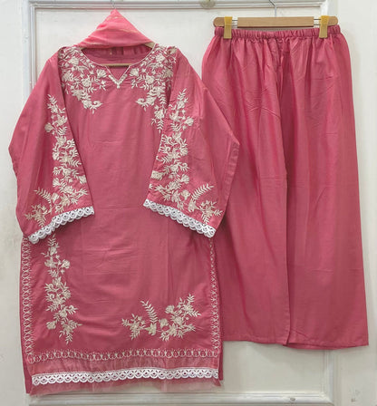 Jall Embroidered | 3PC Lawn Cotton D-633