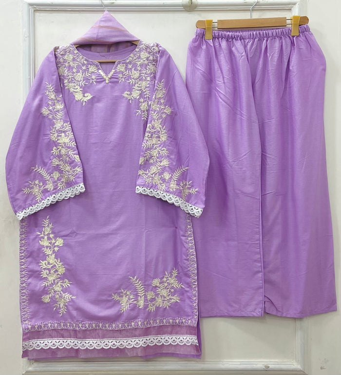 Jall Embroidered | 3PC Lawn Cotton D-633