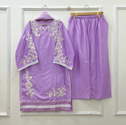 Jall Embroidered | 3PC Lawn Cotton D-633