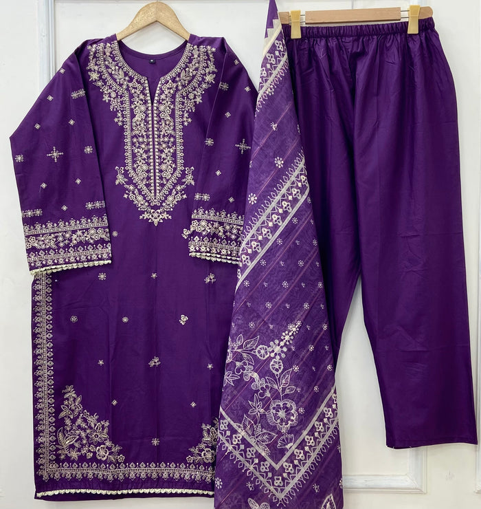 Kalamkaar | 3PC Cotton D-417