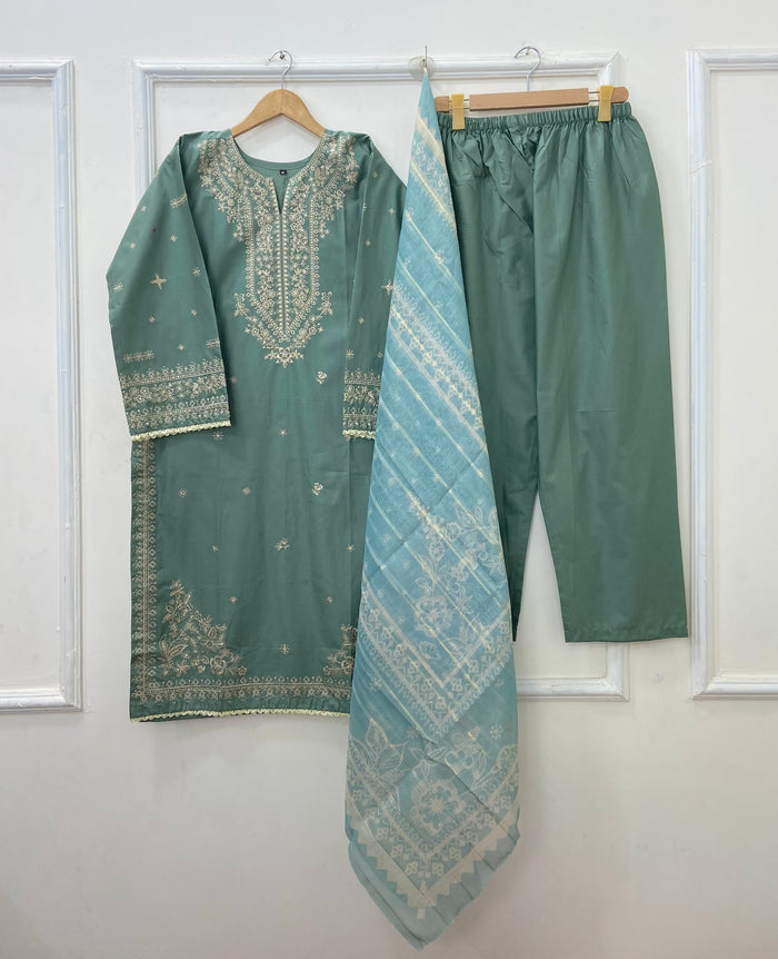 Kalamkaar | 3PC Cotton D-417