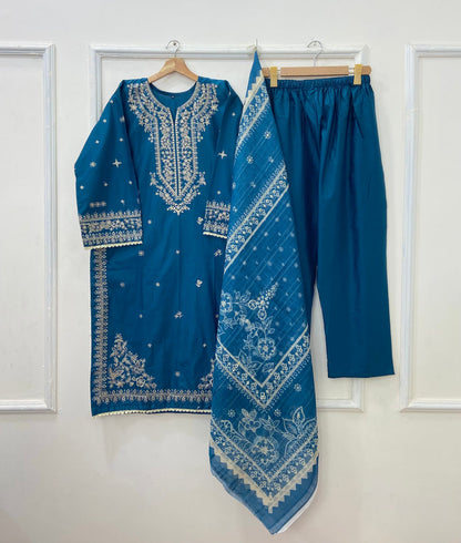Kalamkaar | 3PC Cotton D-417