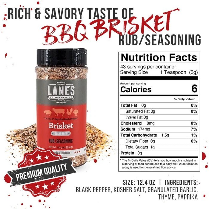 Lane's BBQ 'Brisket' Rub (12.4oz) 351g
