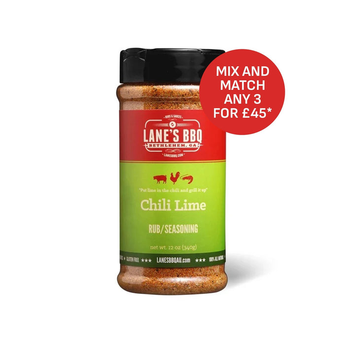Lane's BBQ 'Chili Lime' Rub (12.4oz) 351g