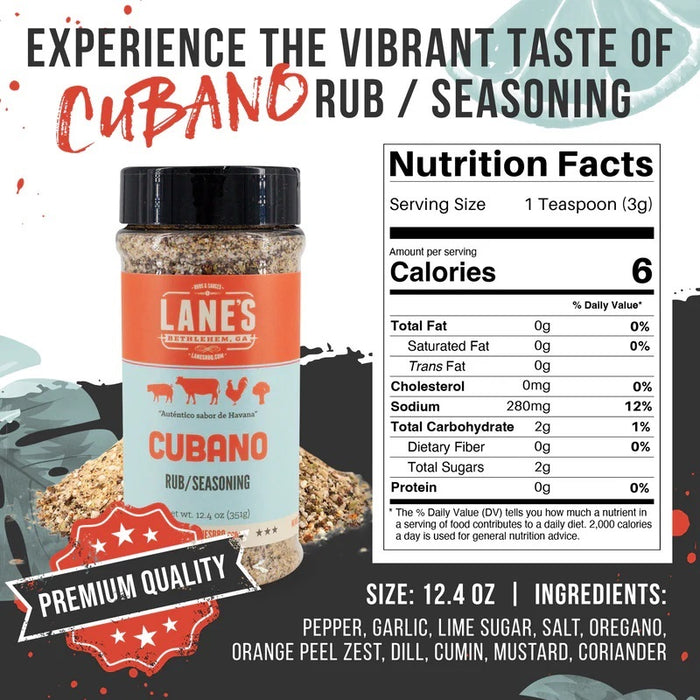 Lane's BBQ 'Cubano' Rub (12.4oz) 351g