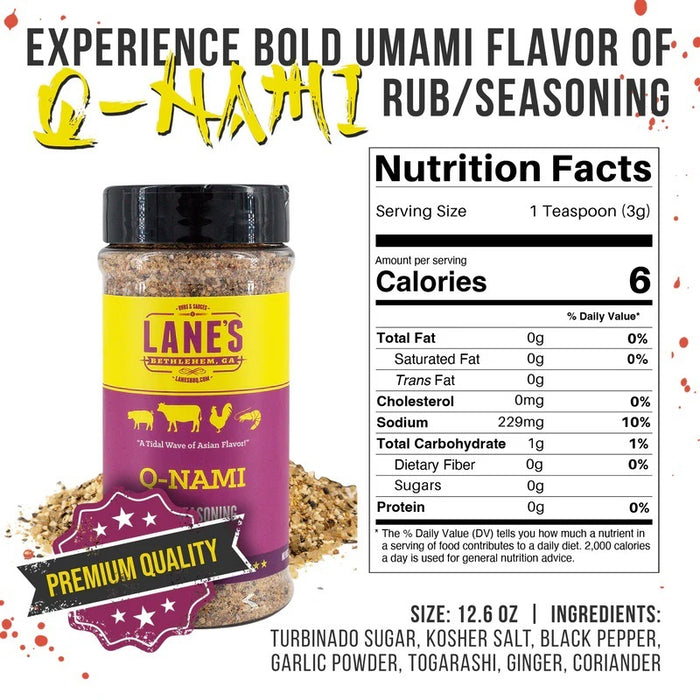 Lane's BBQ 'Q-NAMI' Rub (12.6z) 357g