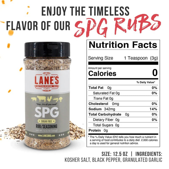 Lane's BBQ 'SPG' Rub 354g (12oz) 354g