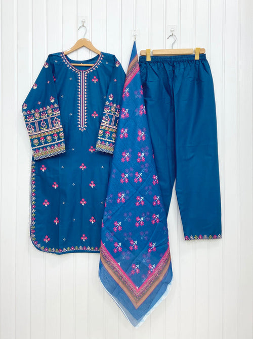Long Embroidered | 3PC D-860