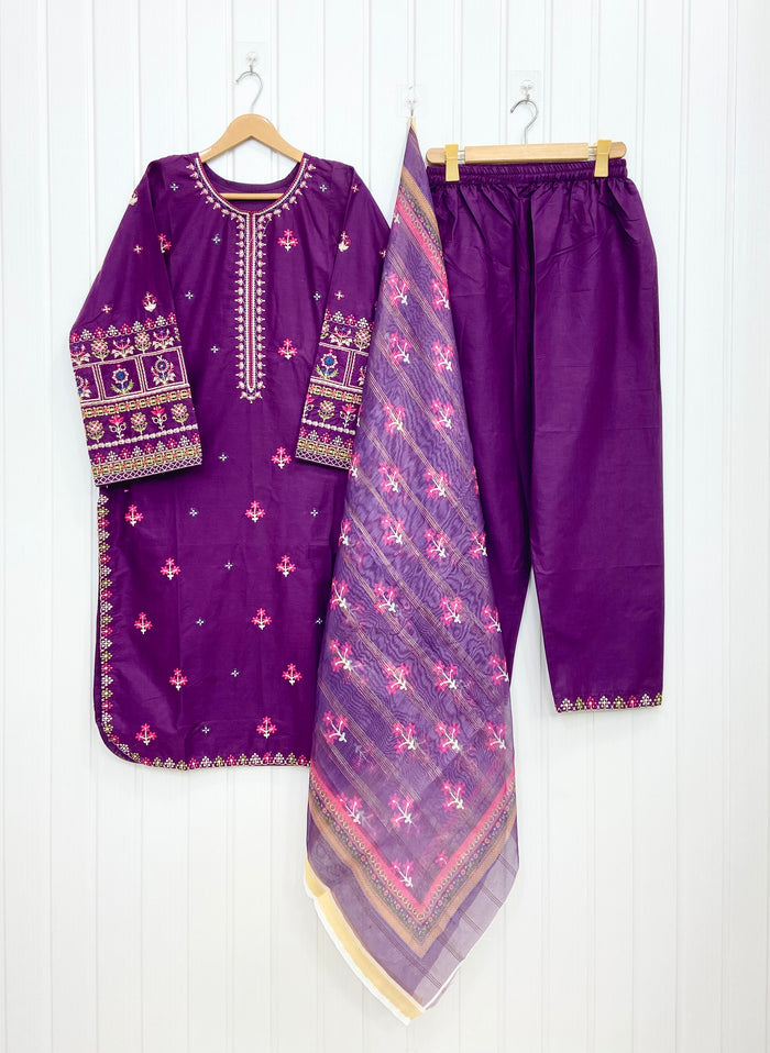 Long Embroidered | 3PC D-860