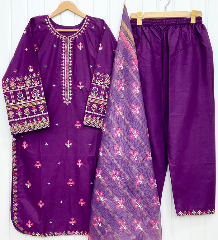 Long Embroidered | 3PC D-860