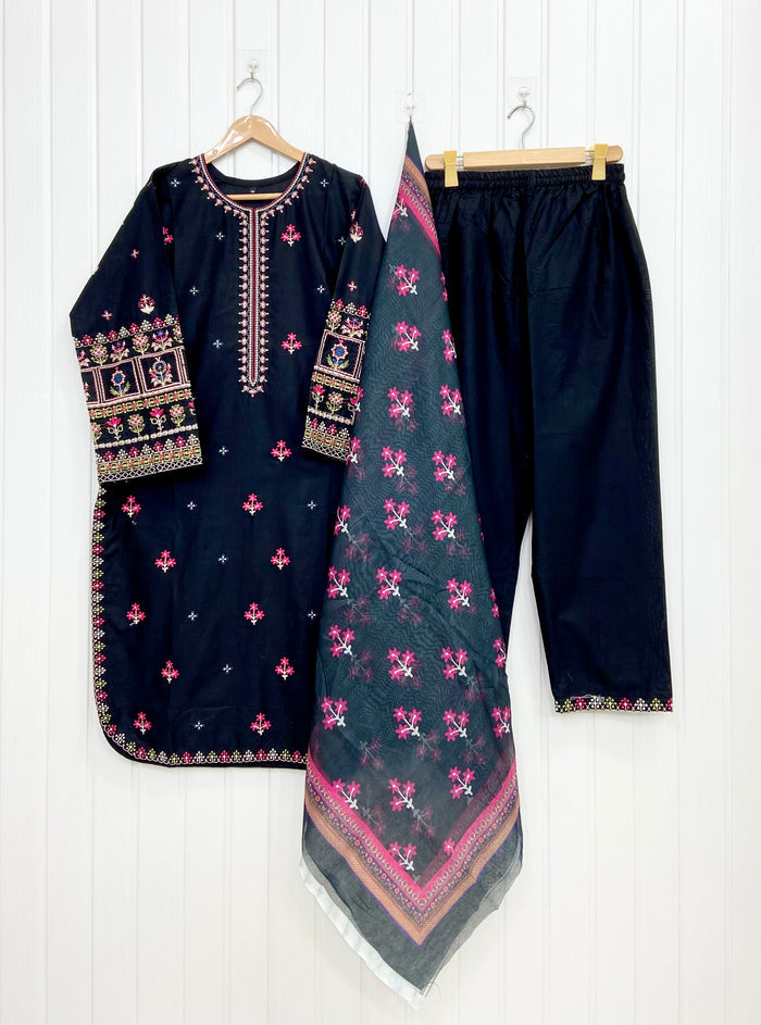 Long Embroidered | 3PC D-860