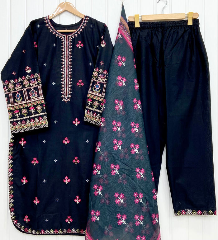 Long Embroidered | 3PC D-860